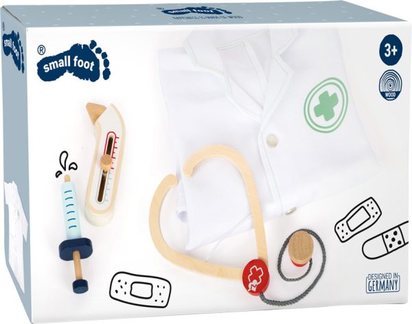 Set de médicos con bata