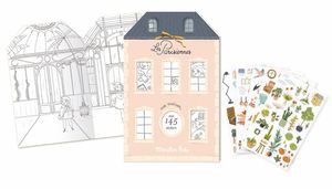 Cuaderno para colorear con pegatinas Parisinas Moulin Roty