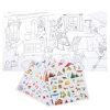 Cuaderno para colorear con pegatinas El explorador Moulin Roty