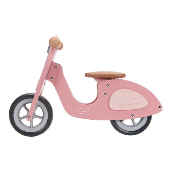 Scooter madera rosa Little Dutch