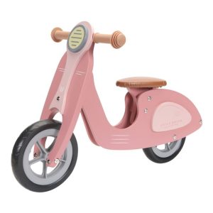 Scooter madera rosa Little Dutch