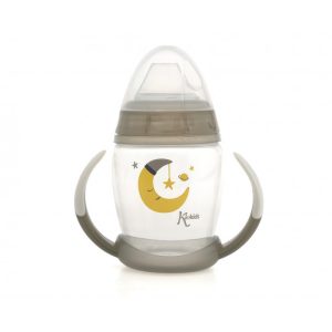 Taza de aprendizaje 270 ml brilla en la oscuridad gris
