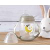 Taza de aprendizaje 270 ml brilla en la oscuridad gris