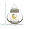 Taza de aprendizaje 270 ml brilla en la oscuridad gris