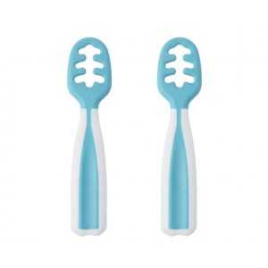 Pack de 2 cucharas de aprendizaje azul