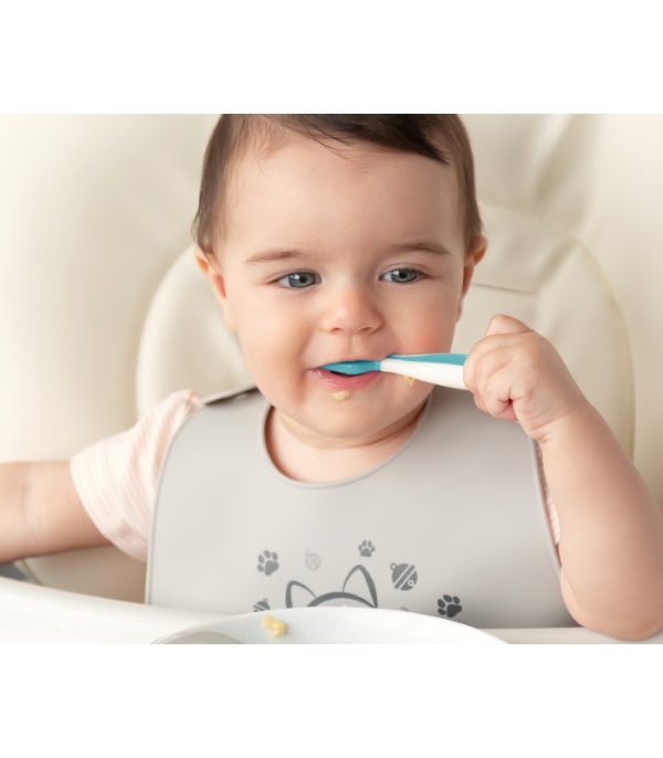 Pack de 2 cucharas de aprendizaje azul