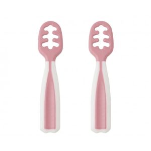 Pack de 2 cucharas de aprendizaje rosa