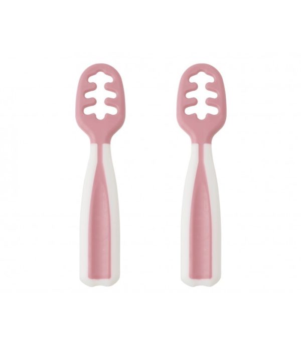 Pack de 2 cucharas de aprendizaje rosa