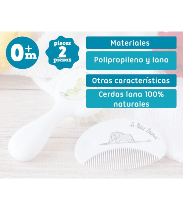 Set de cepillo y peine para bebés El Principito