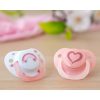 Set de 2 chupetes anatómicos corazón y arcoiris de 6 a 18 meses