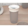 Vaso antiderrame 360° con tapa Step gris 300ml