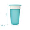 Vaso antiderrame 360° con tapa Step azul 300ml