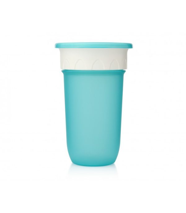 Vaso antiderrame 360° con tapa Step azul 300ml