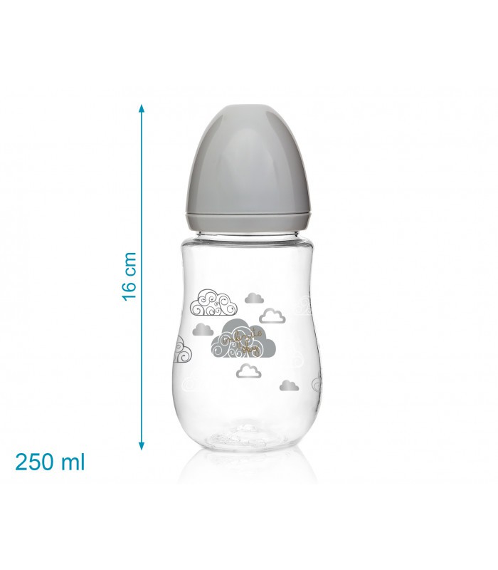 Set biberón, chupete y chupetero Gris Set biberón, chupete y chupetero Gris