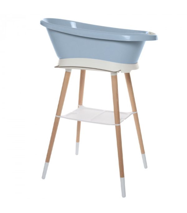 Set de bañera Celestial Blue con asiento y desagüe Sense LED Bebé-Jou