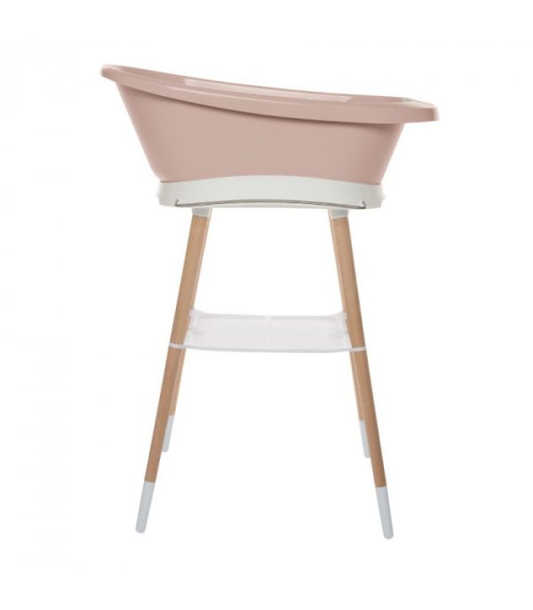 Set de bañera Mellow Rose con asiento y desagüe Sense LED Bebé-Jou