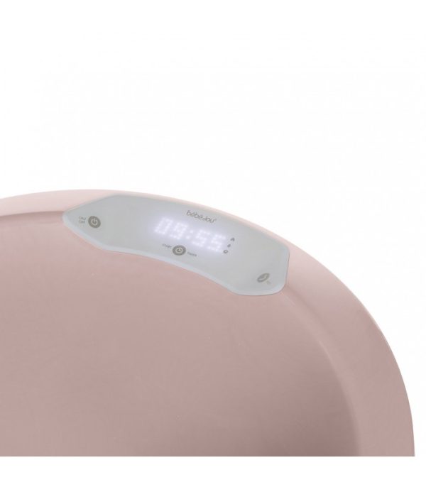 Set de bañera Mellow Rose con asiento y desagüe Sense LED Bebé-Jou