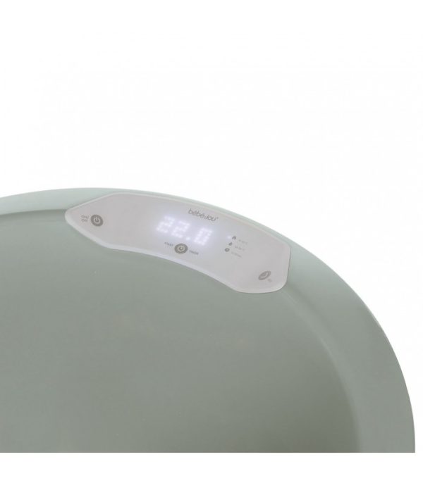 Set de bañera Sky Green con asiento y desagüe Sense LED Bebé-Jou