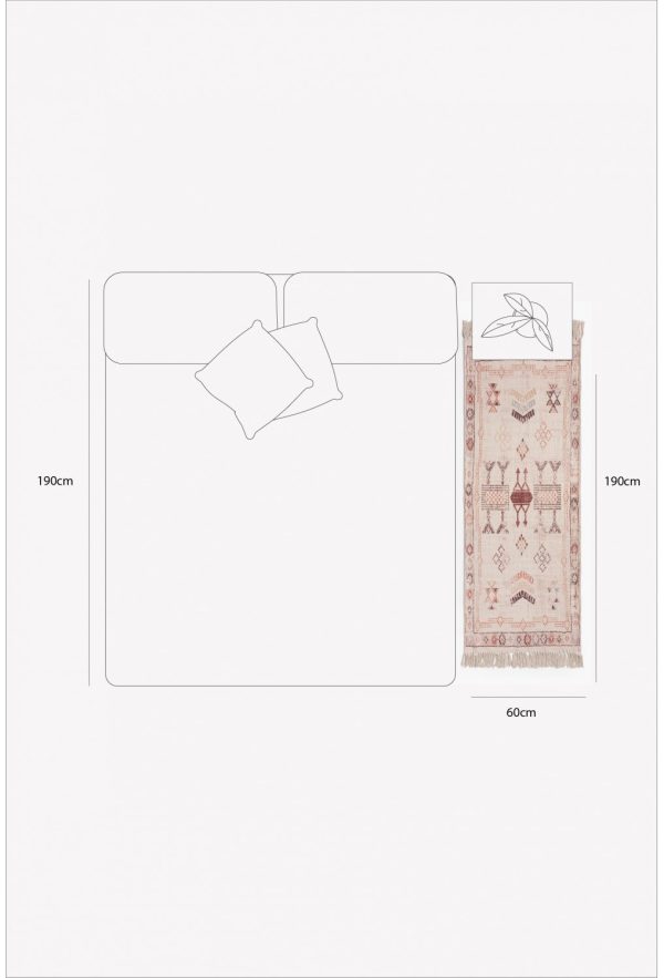 Alfombra bereber Tánger 60 x 190 cm