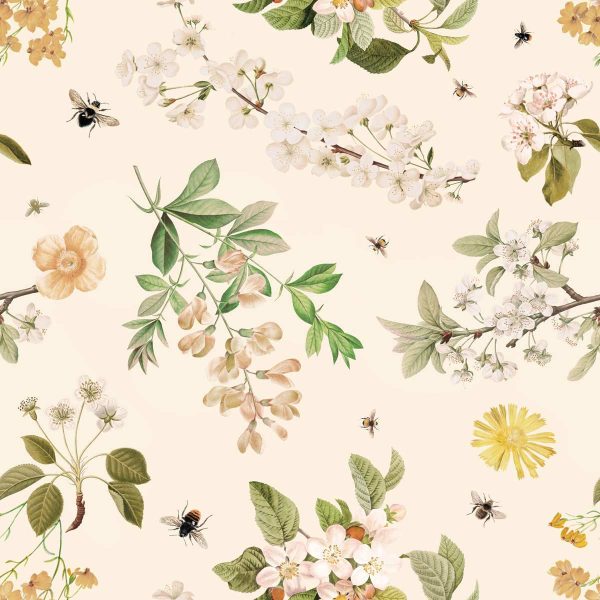 Papel pintado floral