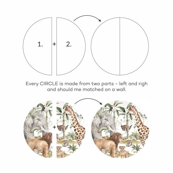 Circulo Papel auto adhesivo Savanna