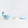 Orinal en forma de ballena Azul