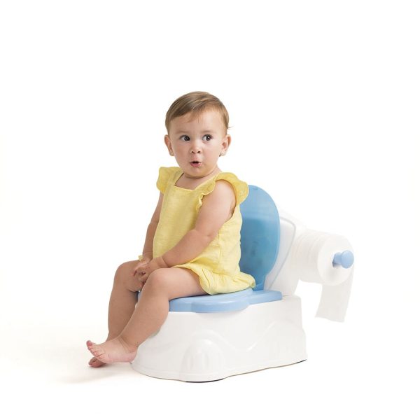 Orinal WC divertido con portarollos