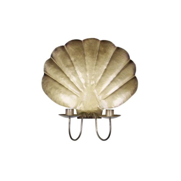 Aplique concha de mar bronce envejecido