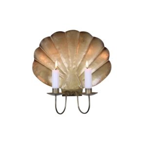 Aplique concha de mar bronce envejecido