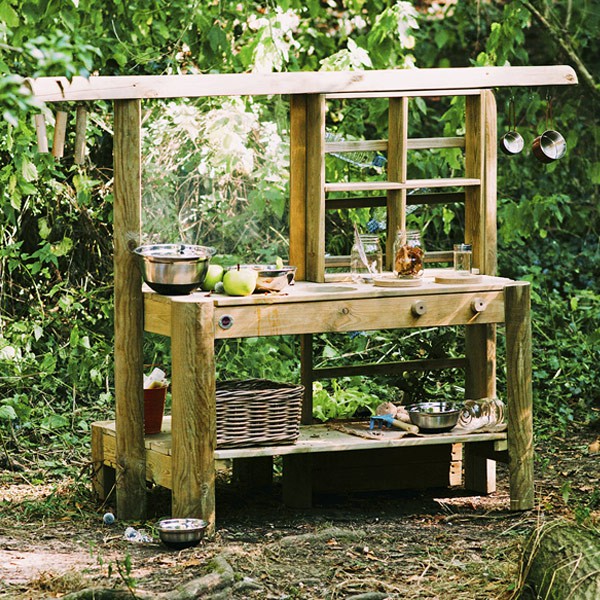 Cocinita de madera para exterior Discovery