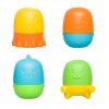 Set de 4 juguetes de baño desmontables y lavables Ubbi