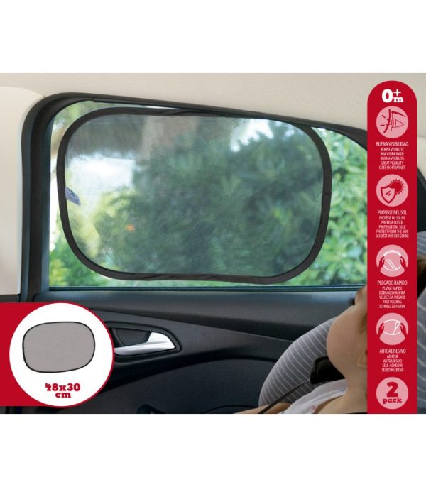 Set de 2 parasoles para luna de coche