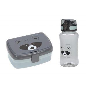 Pack almuerzo botella y fiambrera mapache Lassig