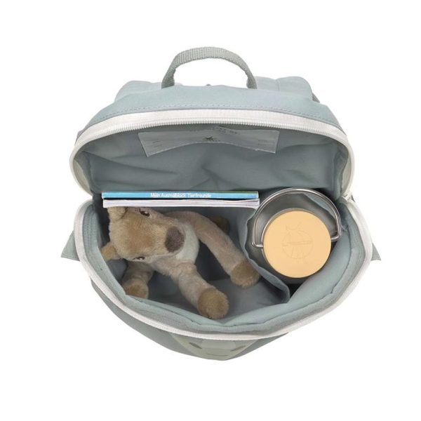 Mochila personalizable para guardería animales dino Lassig