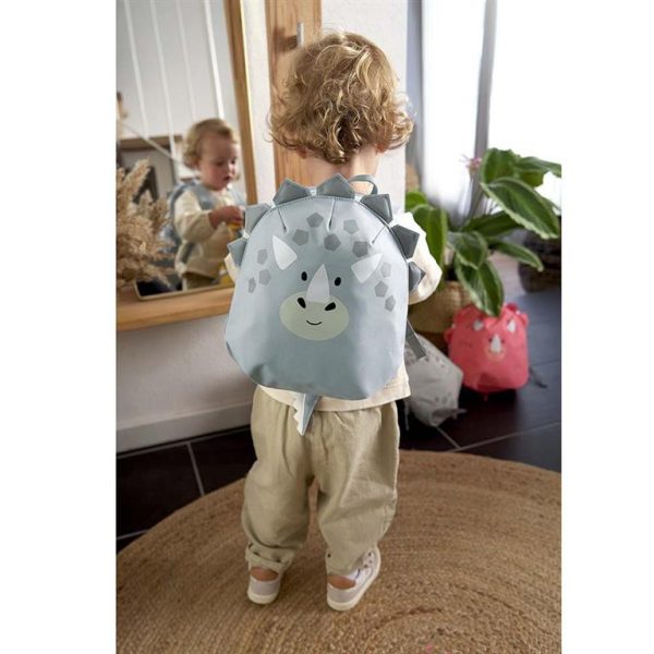 Mochila personalizable para guardería animales dino Lassig