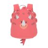 Mochila personalizable para guardería animales dino rosa Lassig