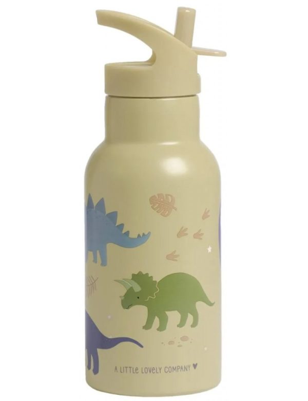 Botella de acero dinosaurios 350 ml A Little Lovely Company