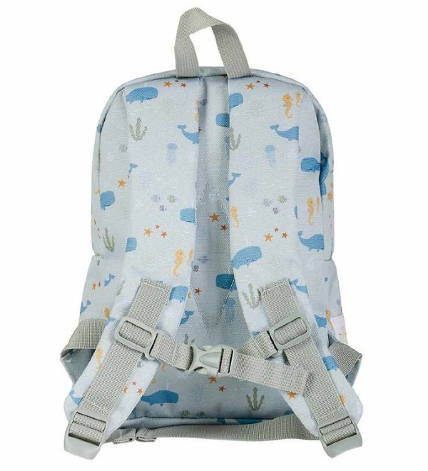 Mochila Ocean pequeña personalizable A Little Lovely Company