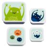 Pack de 4 tuppers Monstruo A Little Lovely Company