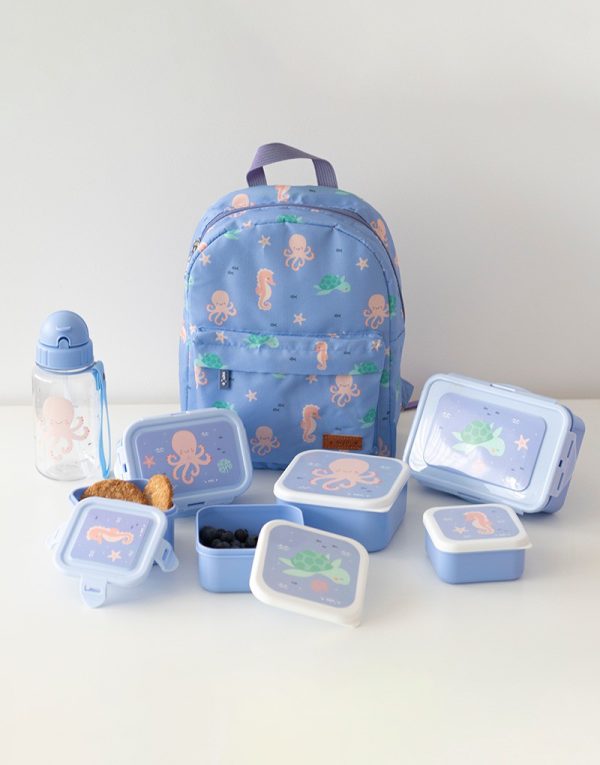 Cajita de almuerzo con compartimentos ocean life Saro