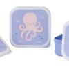 Set de 3 cajitas de almuerzo ocean life Saro