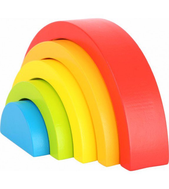 Arco iris Waldorf mini de madera