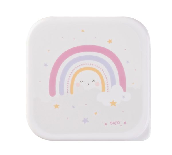 Set de 3 cajitas de almuerzo rainbow Saro