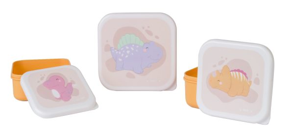 Set de 3 cajitas de almuerzo happy dinos Saro