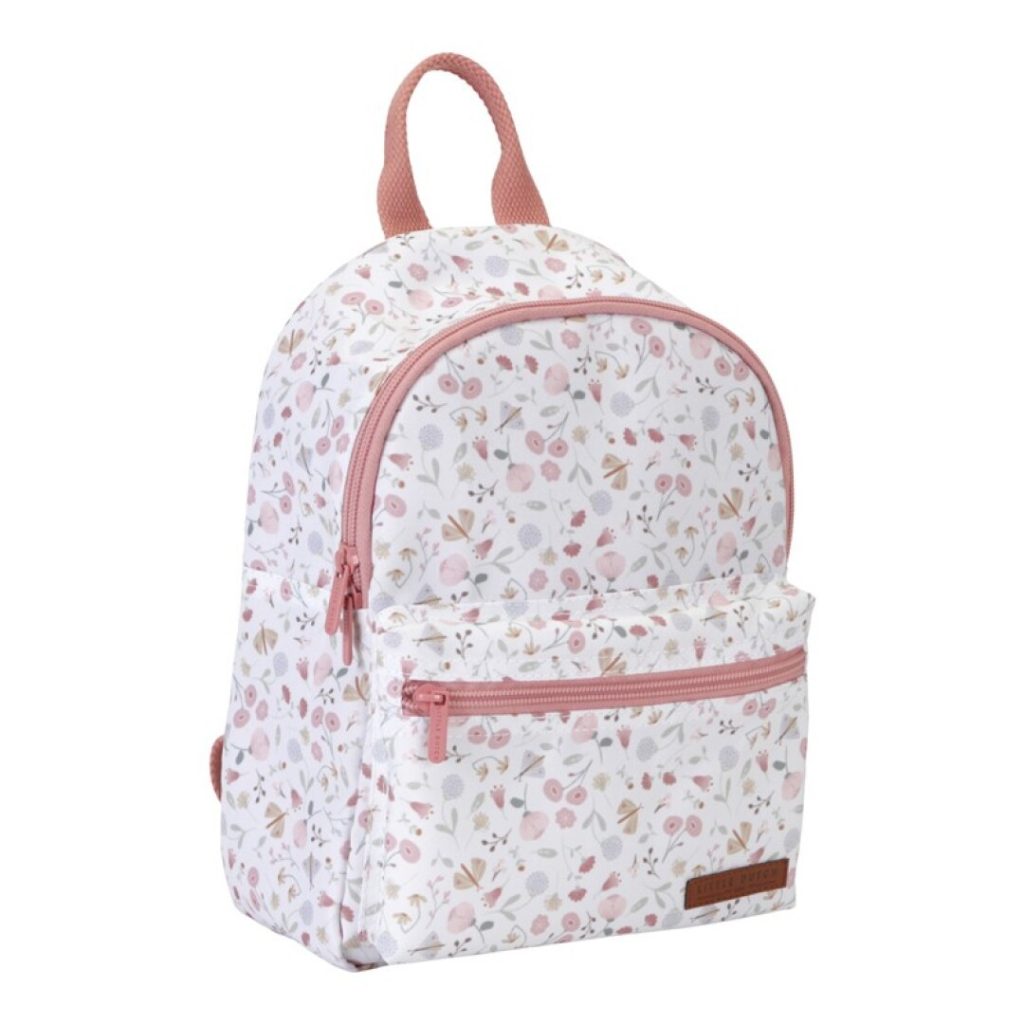 Mochila personalizable Flores y mariposas Little Dutch