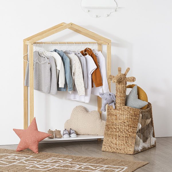 Perchero infantil casita 34 x 104 cm