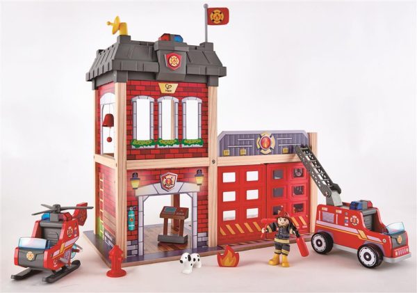 Parque de bomberos en la Gran ciudad de Hape