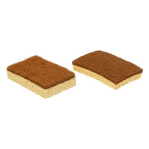 Lote de 2 estropajos fibra de coco 100% natural