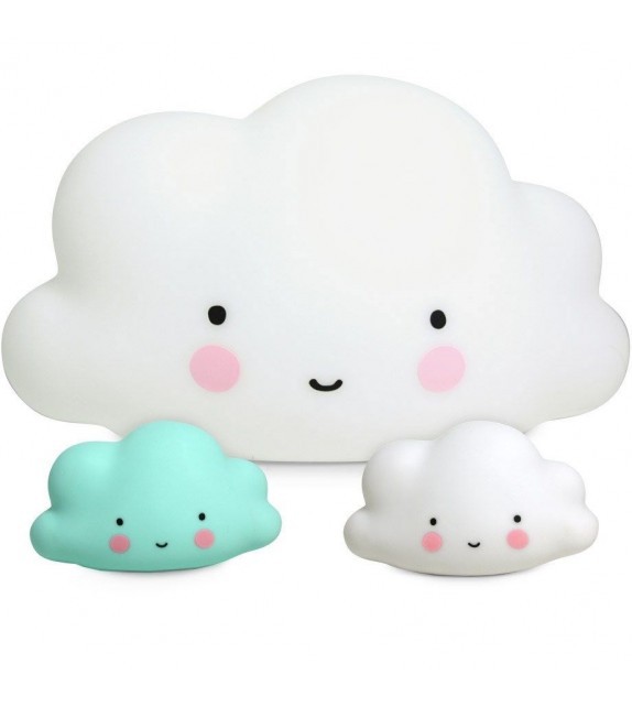 Luz quitamiedos nube azul mini A Little Lovely Company