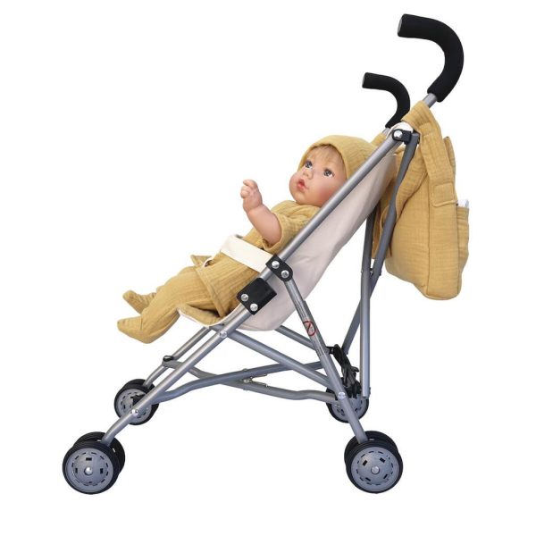 Carrito para muñecos Bobble mostaza